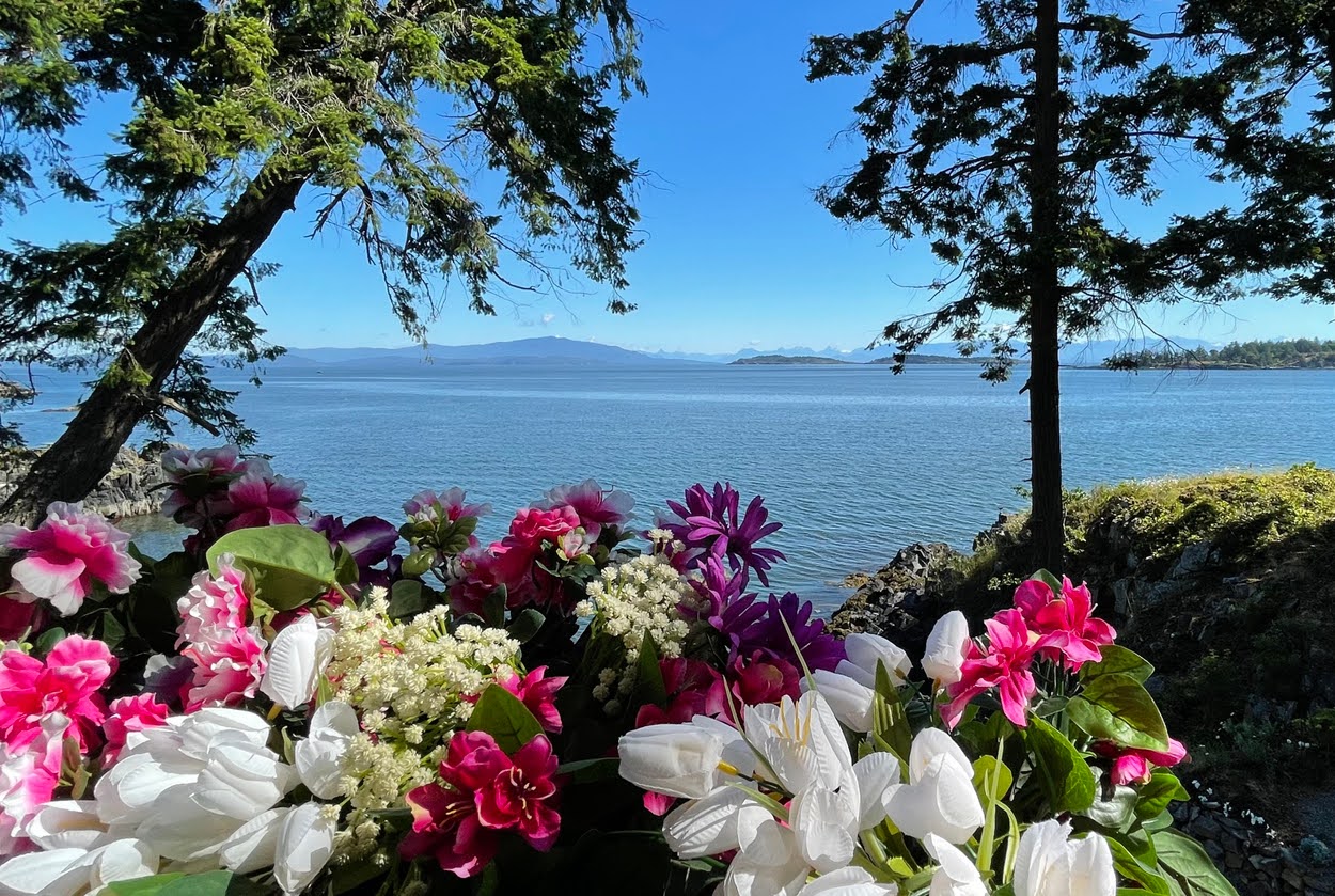 Beautiful view of Nanoose Bay on the East Coast of Vancouver Island in British Columbia, Canada.