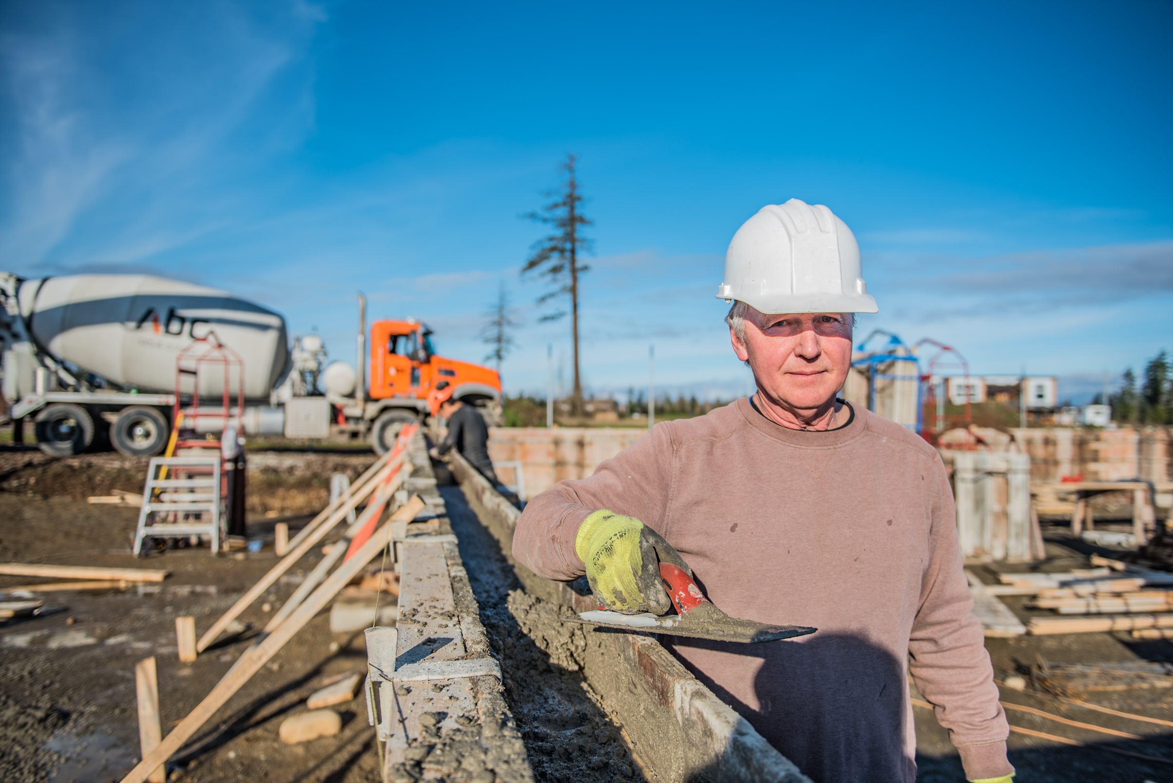 Commercial foundation pour in Parksville. General contractor: Pickard Construction.